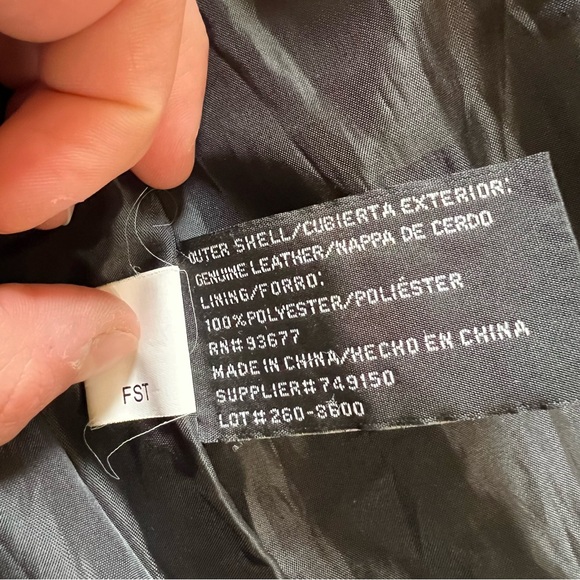 womens leather jacket large - Picture 6 of 7